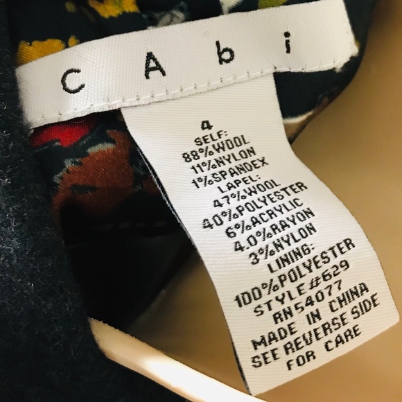 CAbi Gray Fox Hunt Tweed Herringbone Blazer EUC - Picture 7 of 8